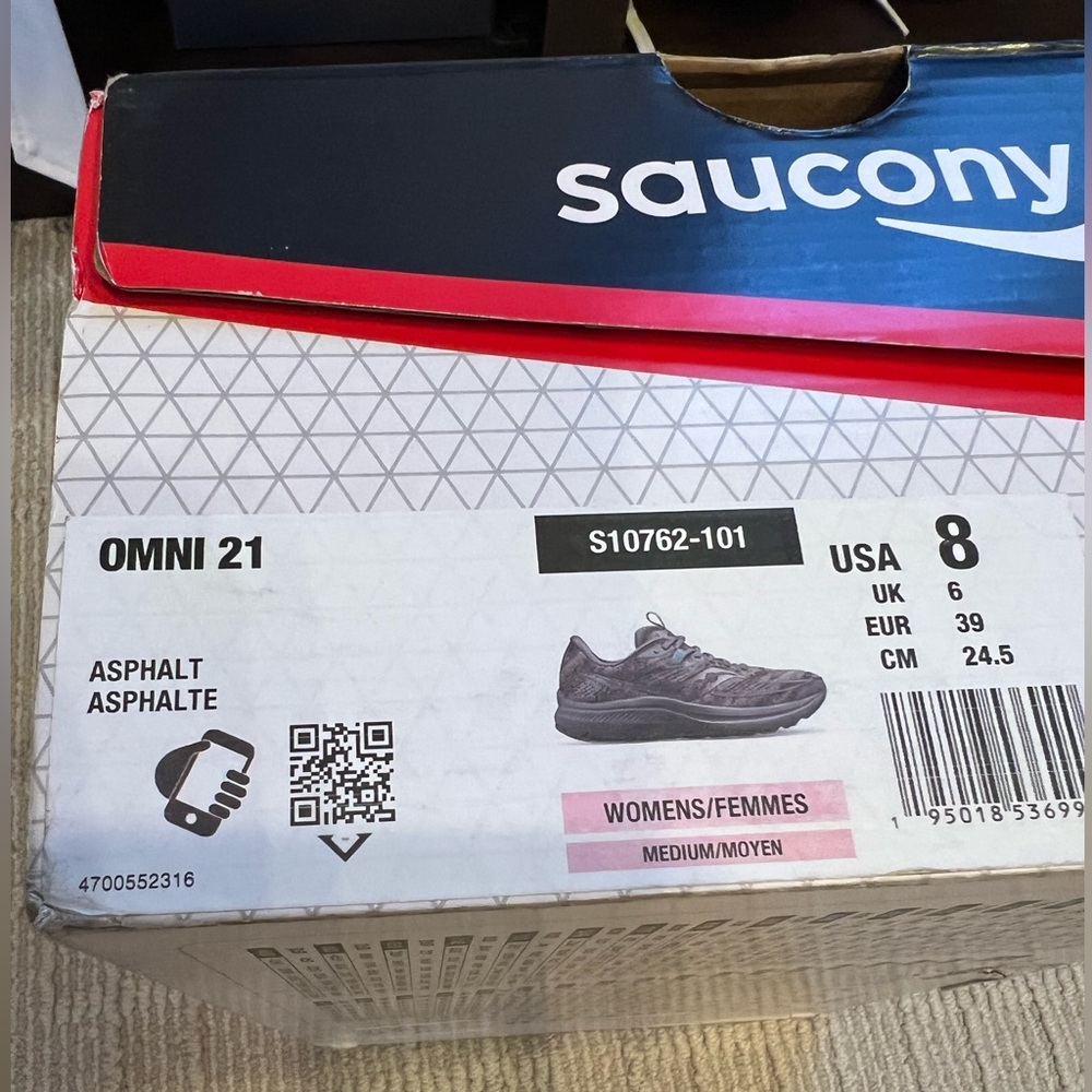 Saucony Omni 21 Running Shoes - Charcoal Gray - Picture 5 of 7